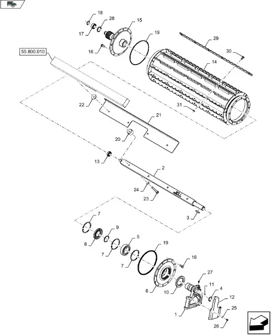87351282 - Штампованная стальная пластина